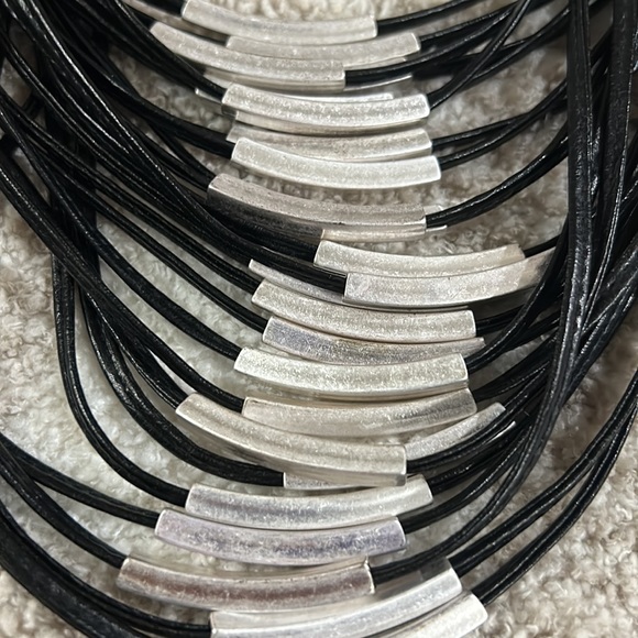 MW Leather Necklace - Picture 2 of 7